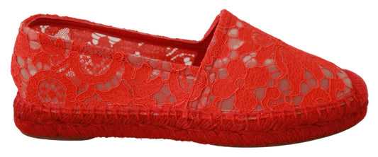 Rote Espadrilles aus Viskose