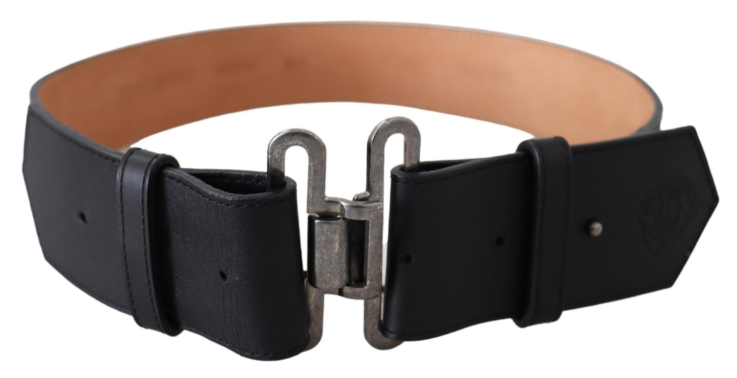 Chic Leather Adjustable Black Belt