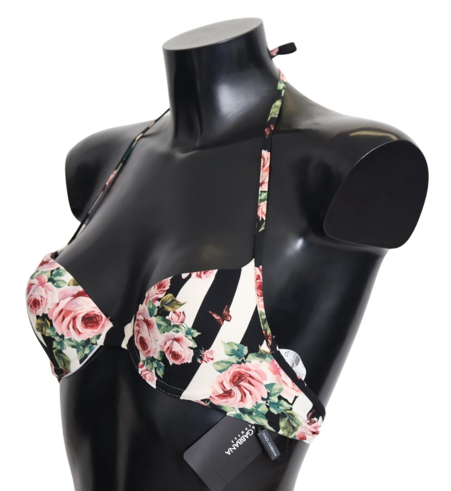 Elegantes Bikinioberteil mit Rosen-Print