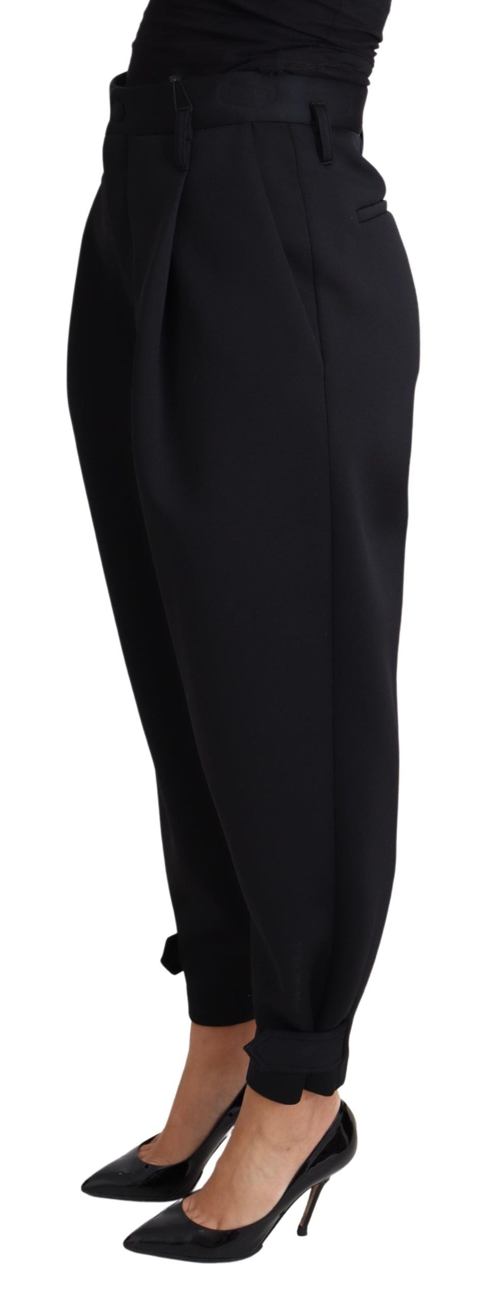 Elegante High-Waist-Crop-Hose