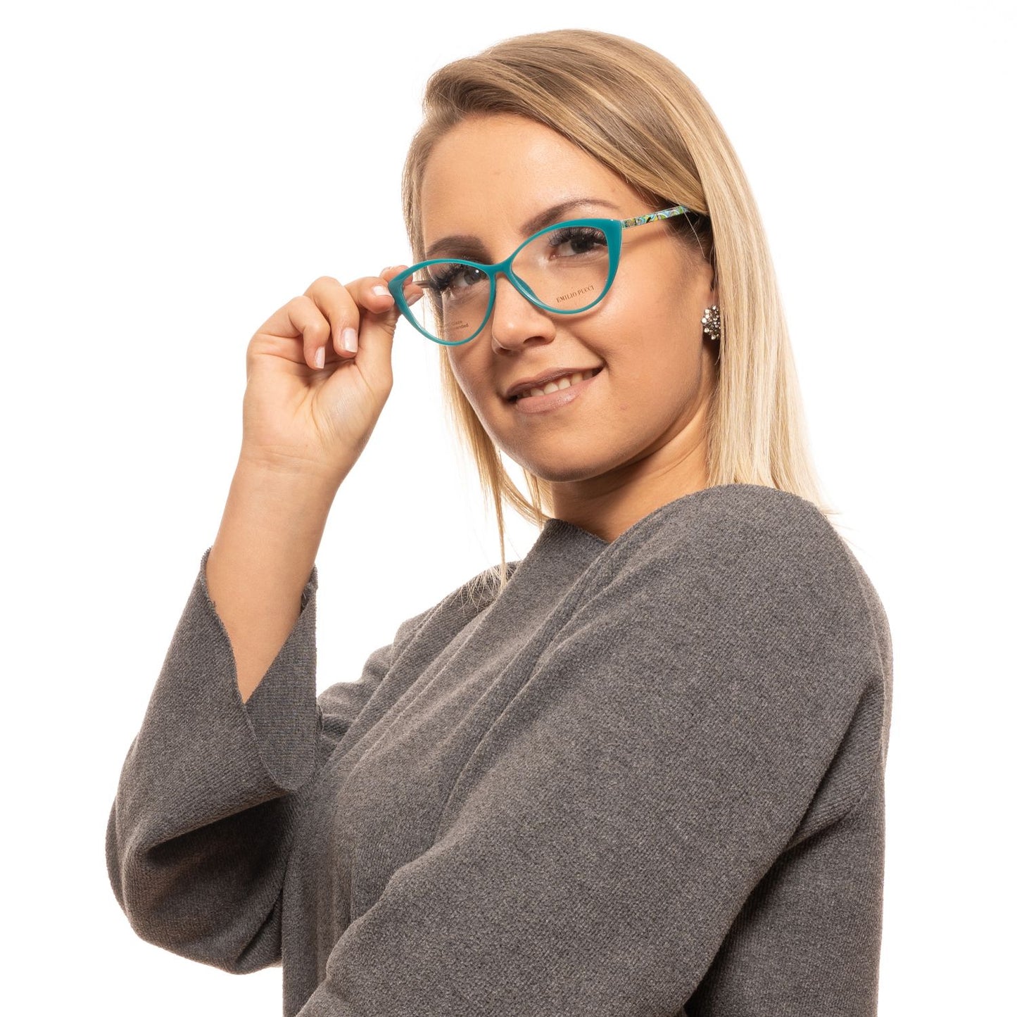 Schicke grüne Cat Eye Designerbrille