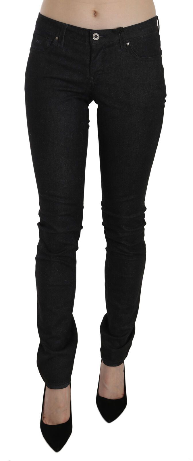 Schicker Skinny-Jeansstoff mit niedriger Taille und schmaler Passform