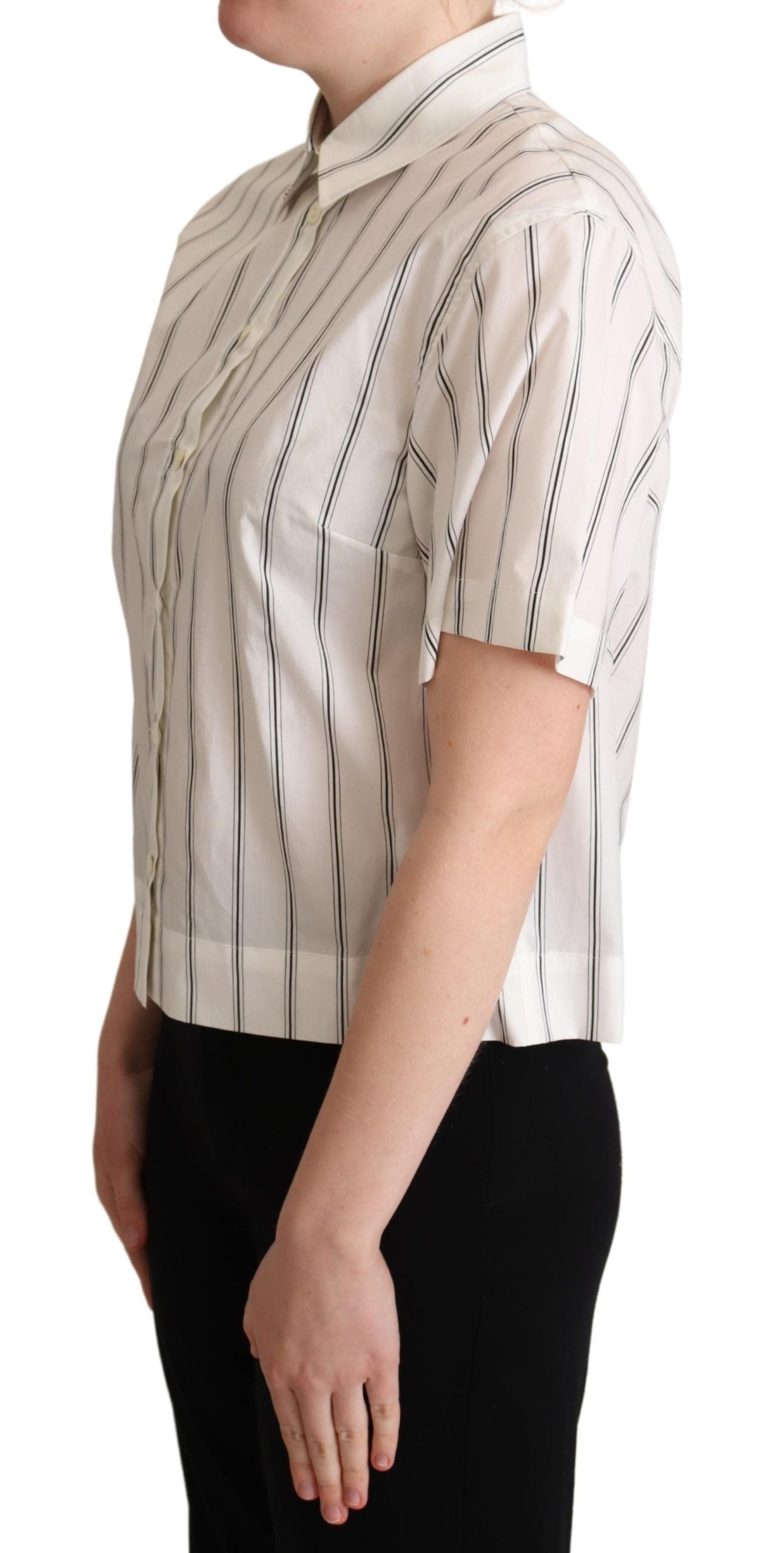 Elegantes gestreiftes Poloshirt aus Baumwolle