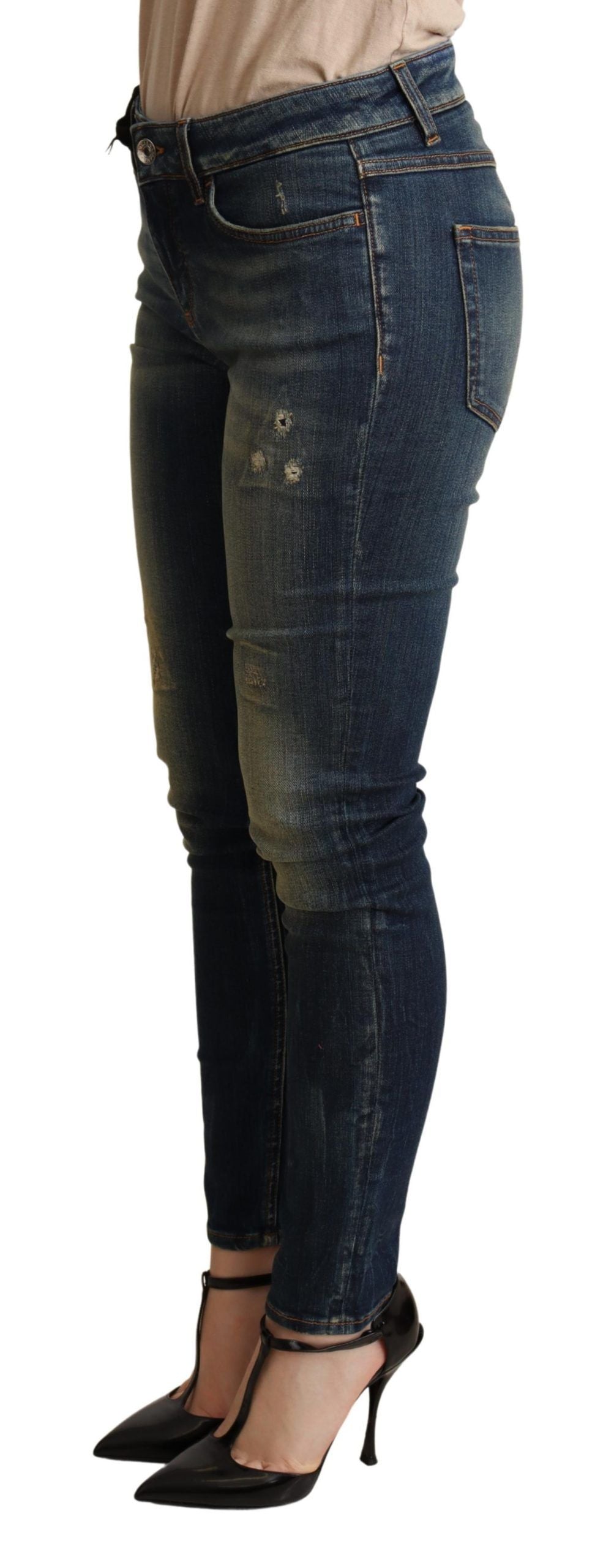 Elegante Slim-Fit Skinny Jeans in Dunkelblau