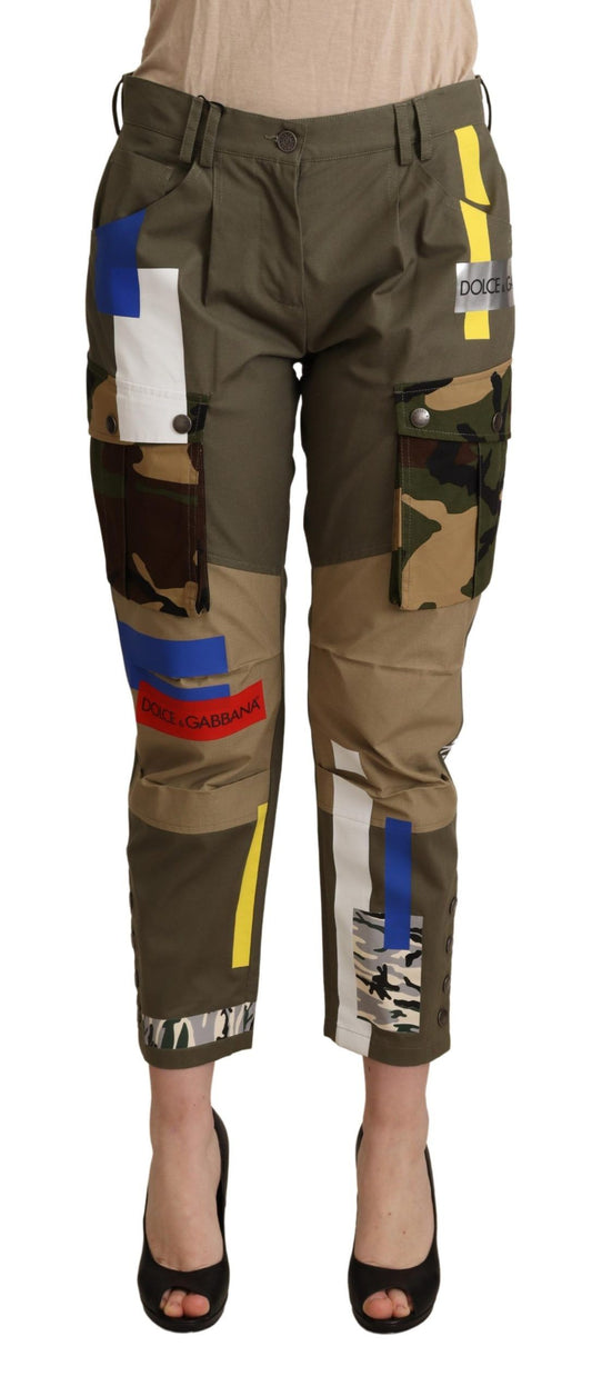 Schicke Cargohose mit mehrfarbigen Patches