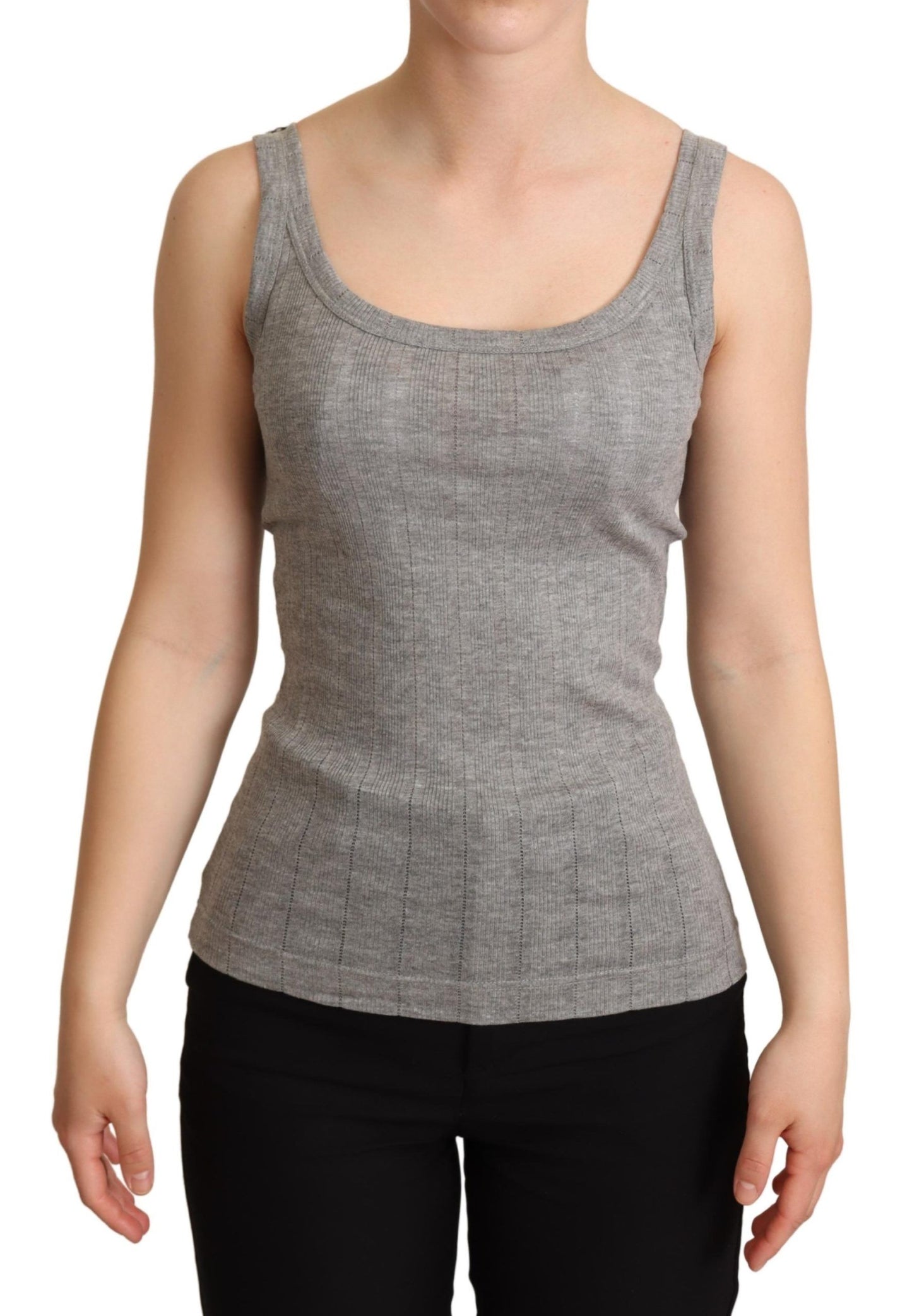 Elegantes ärmelloses Tanktop in Grau