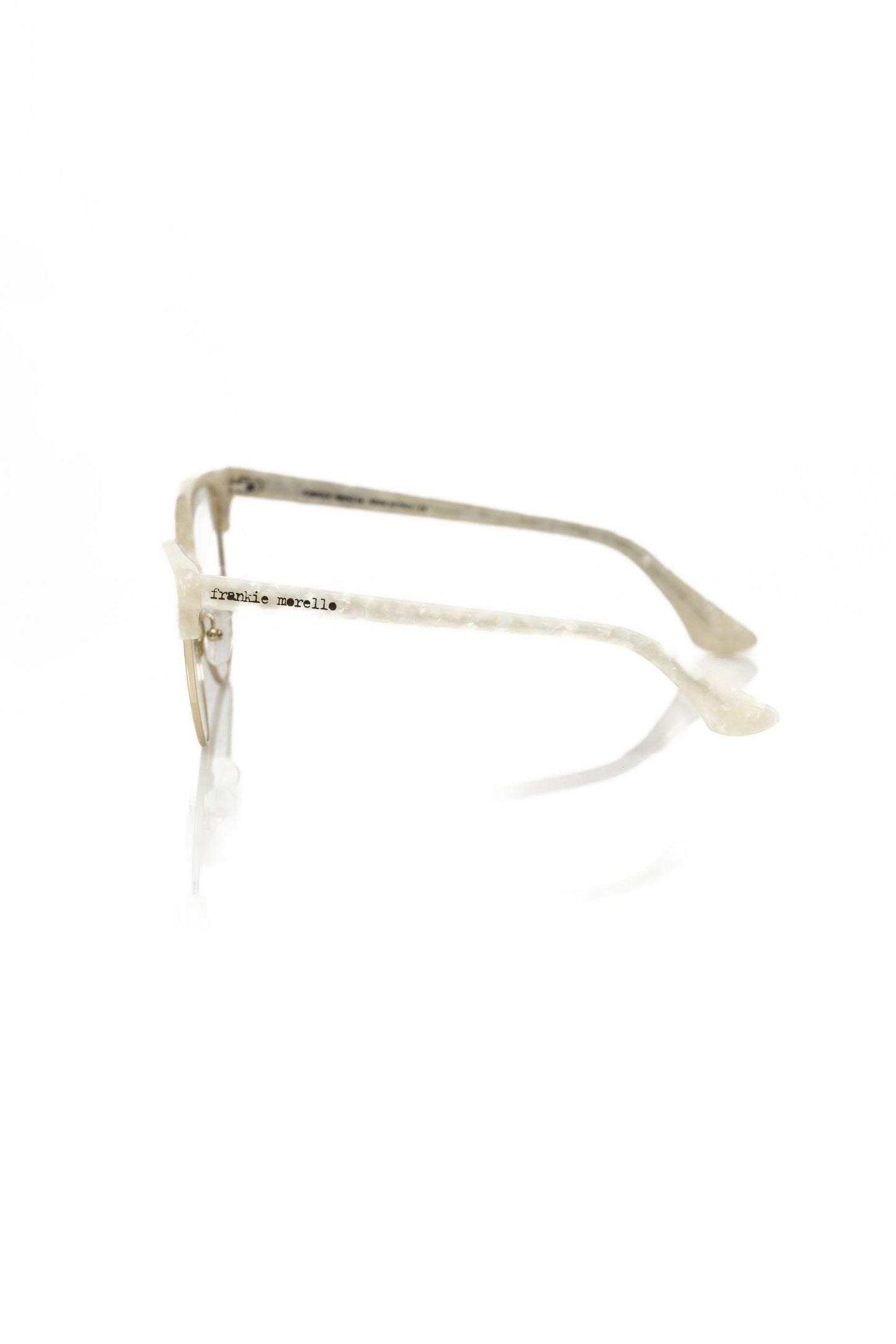 Weißmetallic Damenbrille