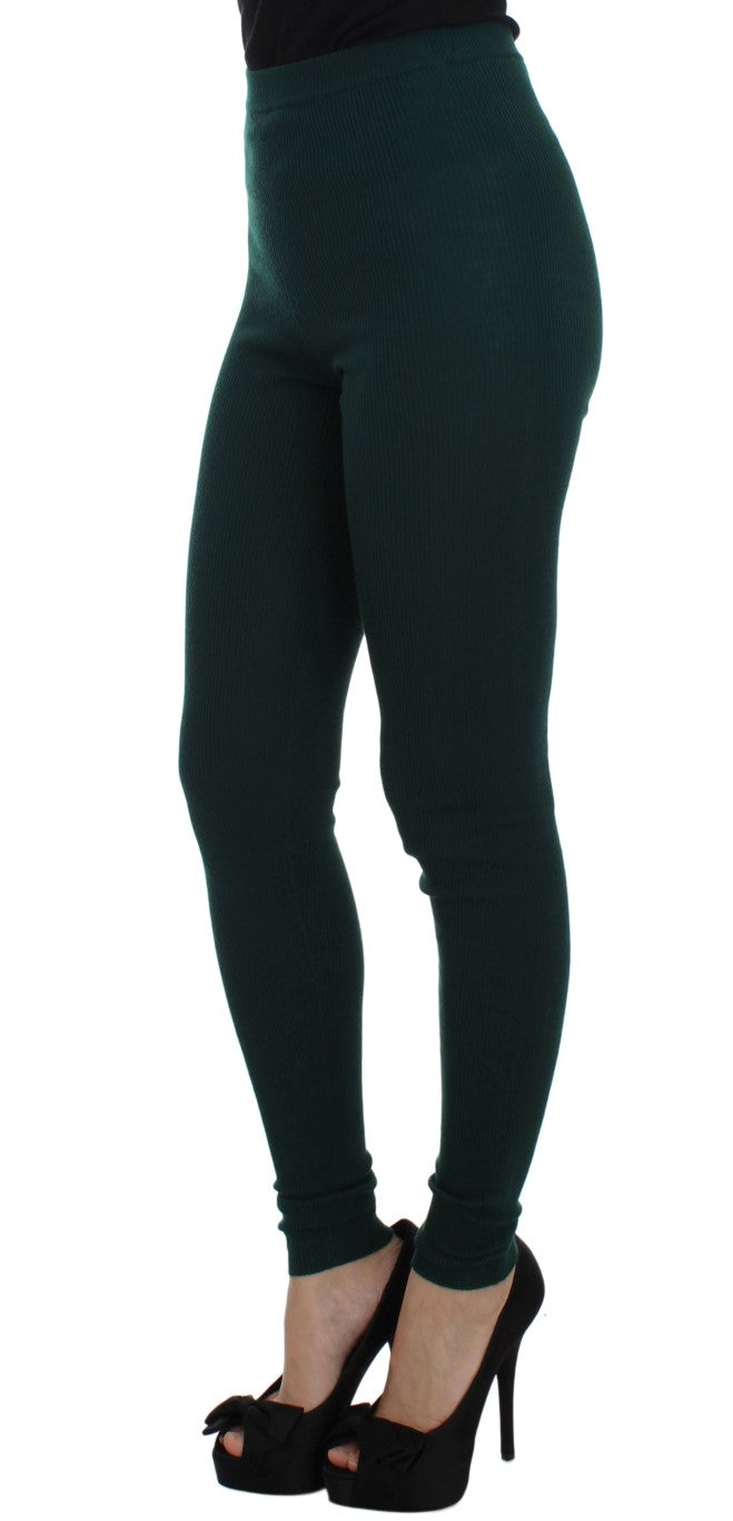 Emerald Treasure High Waist Cashmere Pants