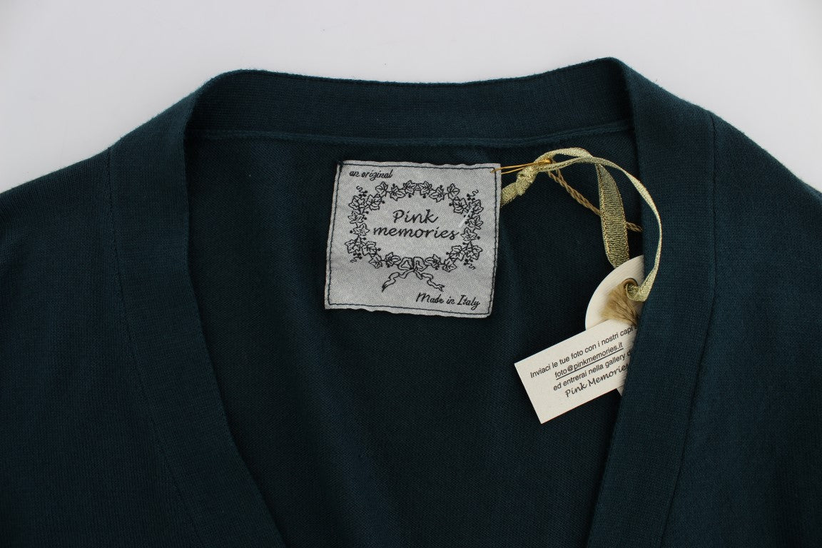 Eleganter grüner Cardigan aus Baumwolle