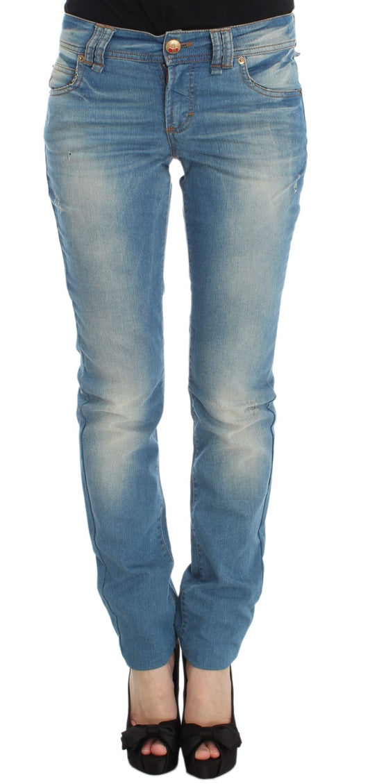 Schicke blaue Designer-Jeans im Slim Fit