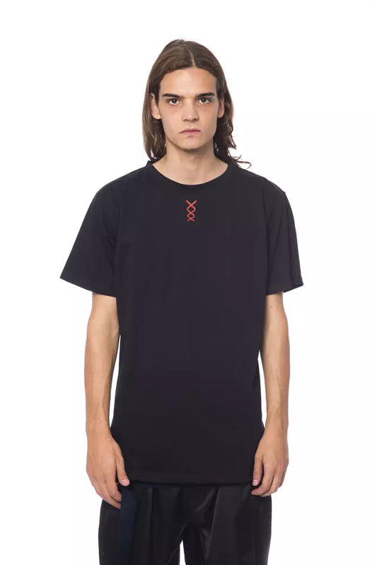 Black Cotton Men's T-Shirt