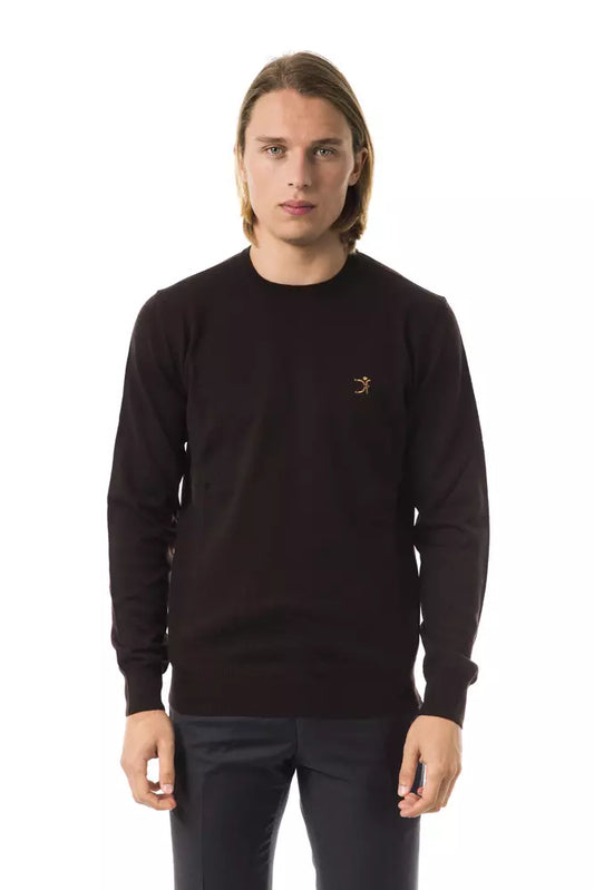 Brauner Herrenpullover aus Merinowolle