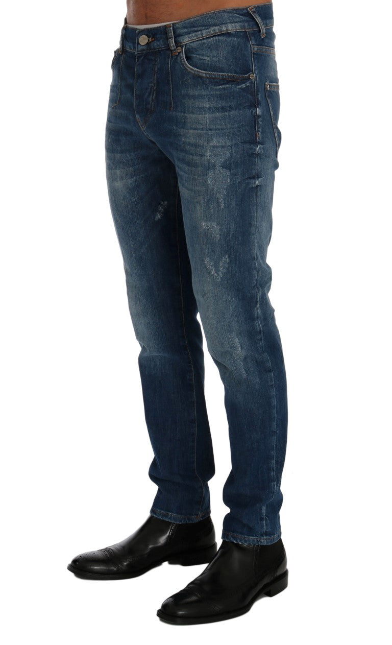 Chic Slim Fit Blue Wash Jeans