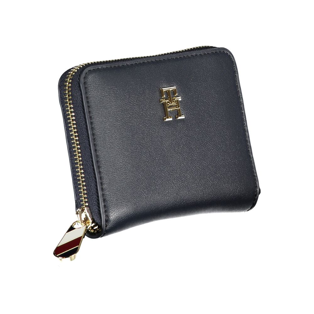 Blue Polyester Women Wallet