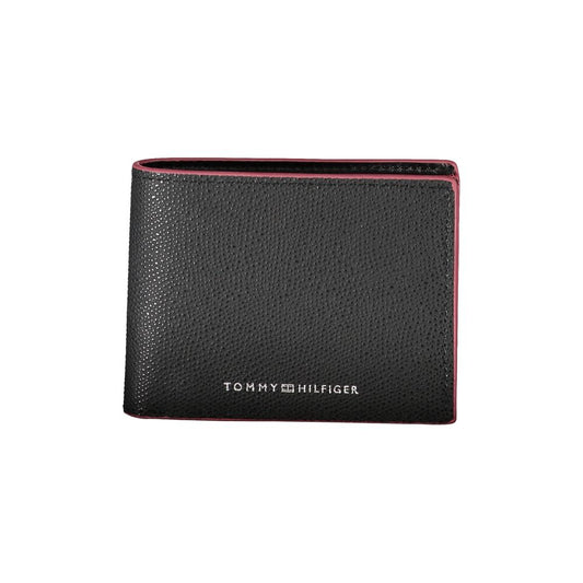 Elegant Leather Bifold Wallet with Contrast Accents