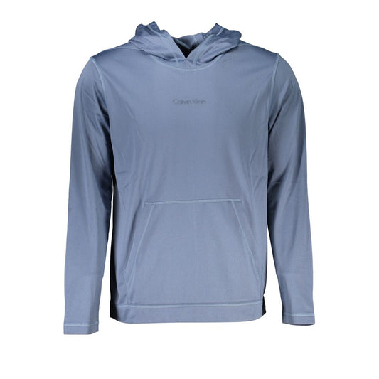 Elegant Blue Hooded Sweatshirt - Men's Sports Chic