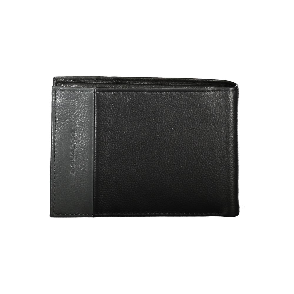 Elegant Dual-Fold Leather Wallet with Coin Purse