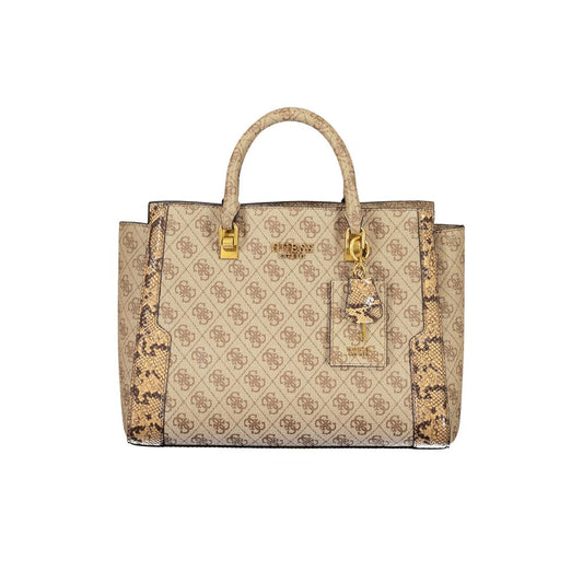 Beige Polyethylene Handbag