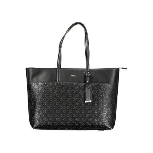 Black Polyester Handbag