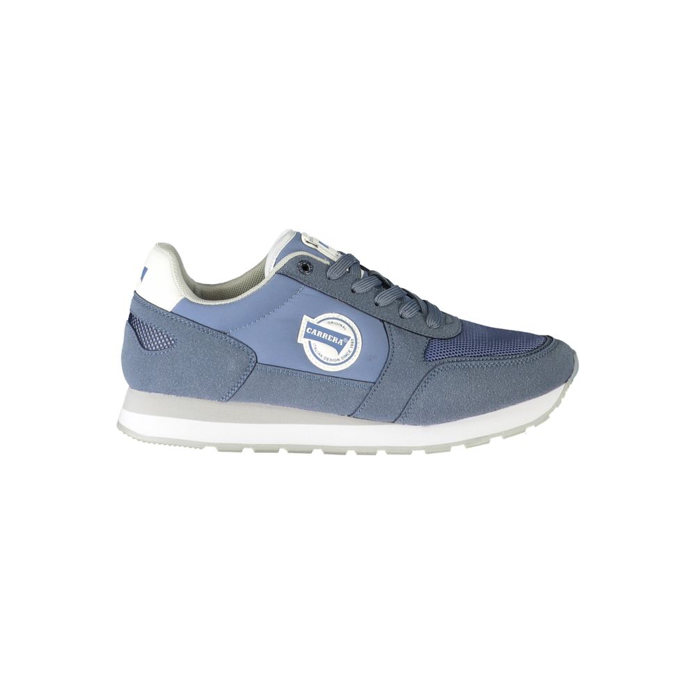 Blue Polyester Sneaker