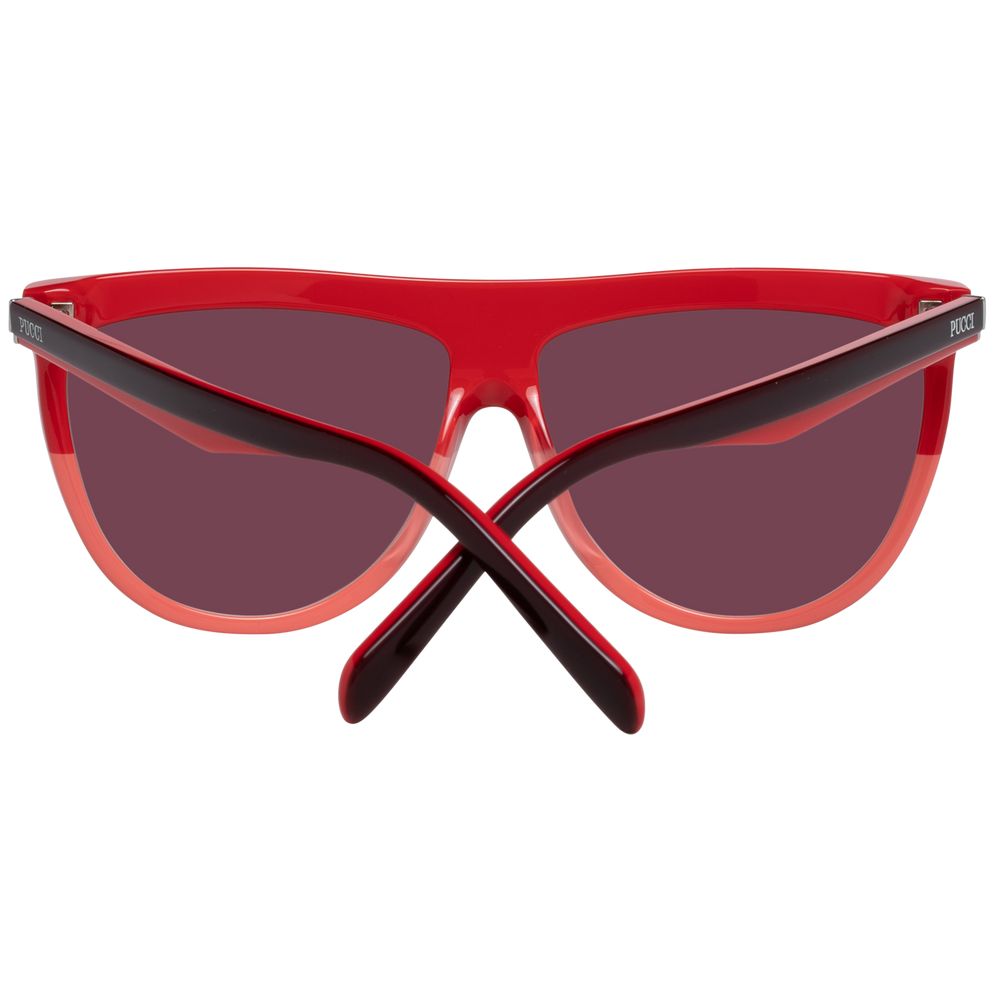 Burgunderrote Sonnenbrille für Damen