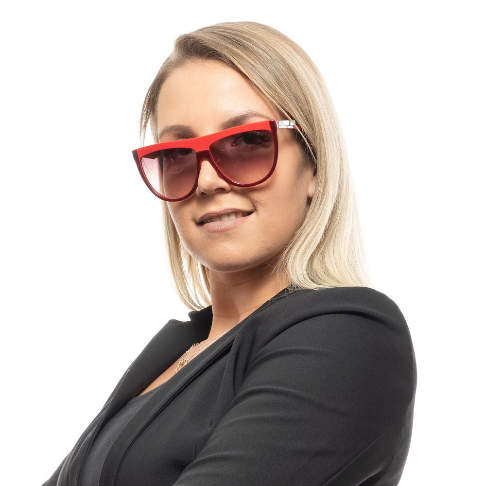 Burgunderrote Sonnenbrille für Damen