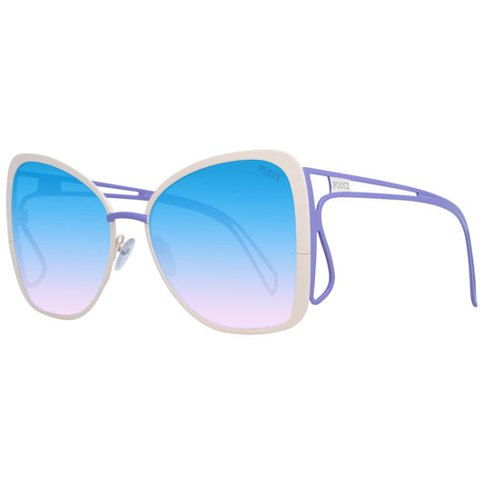 Cremefarbene Sonnenbrille für Damen