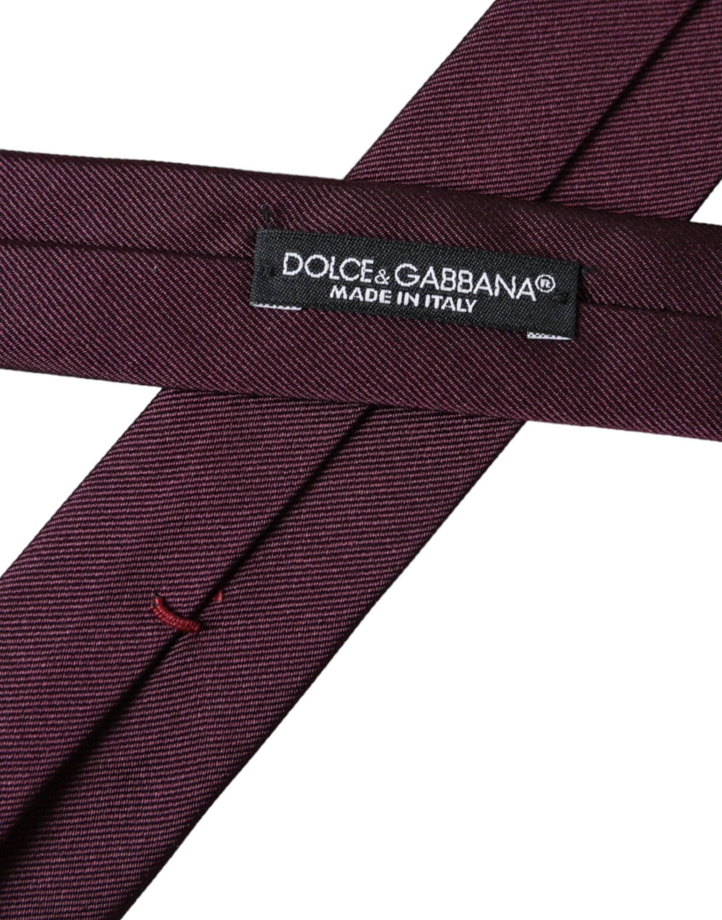 Bordeaux Solid 100% Silk Adjustable Men Tie