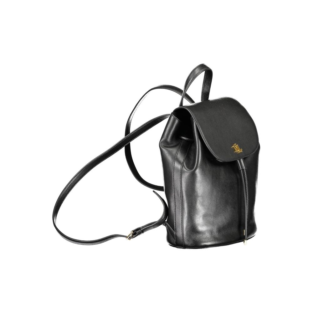 Black Leather Backpack