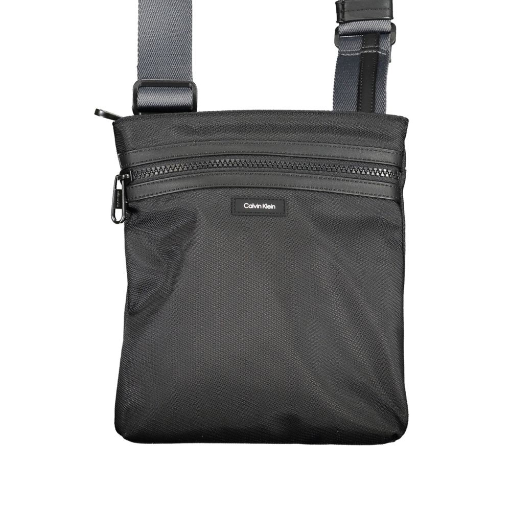 Black Polyester Shoulder Bag