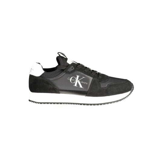 Black Polyester Sneaker