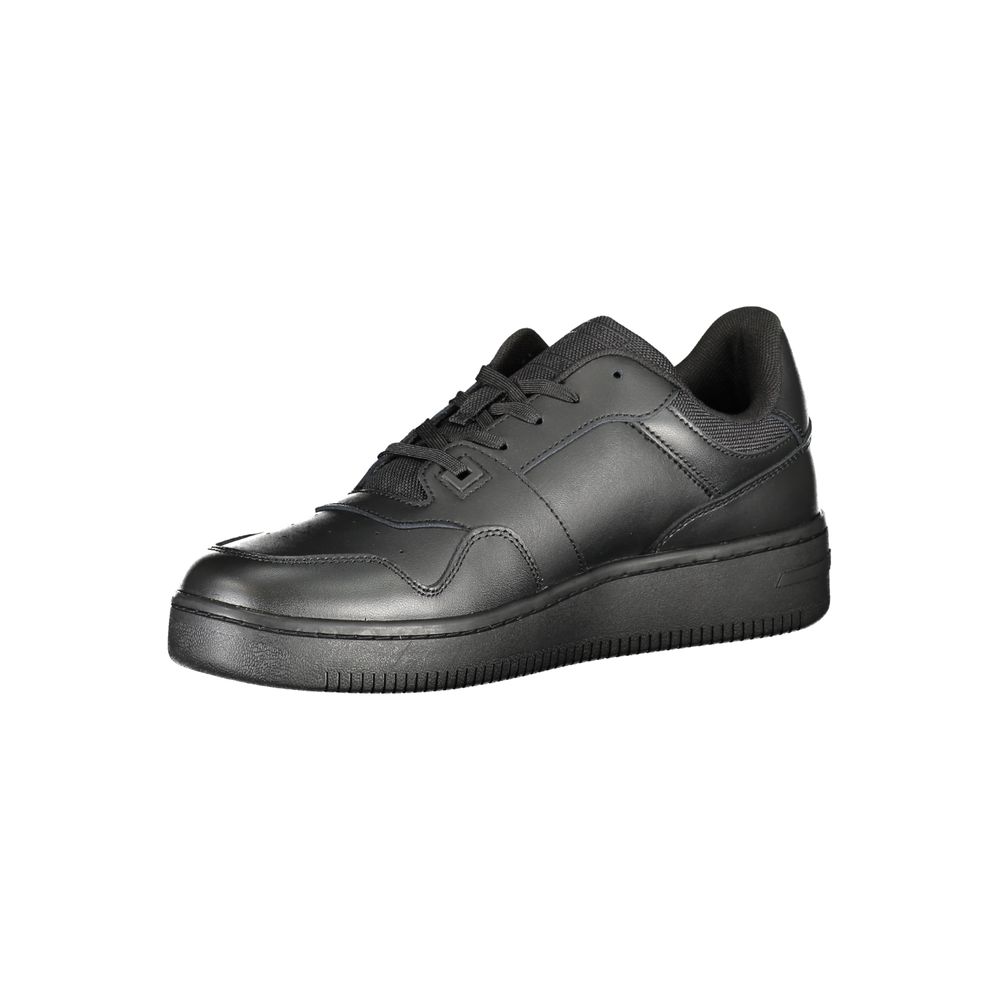 Black Polyester Sneaker