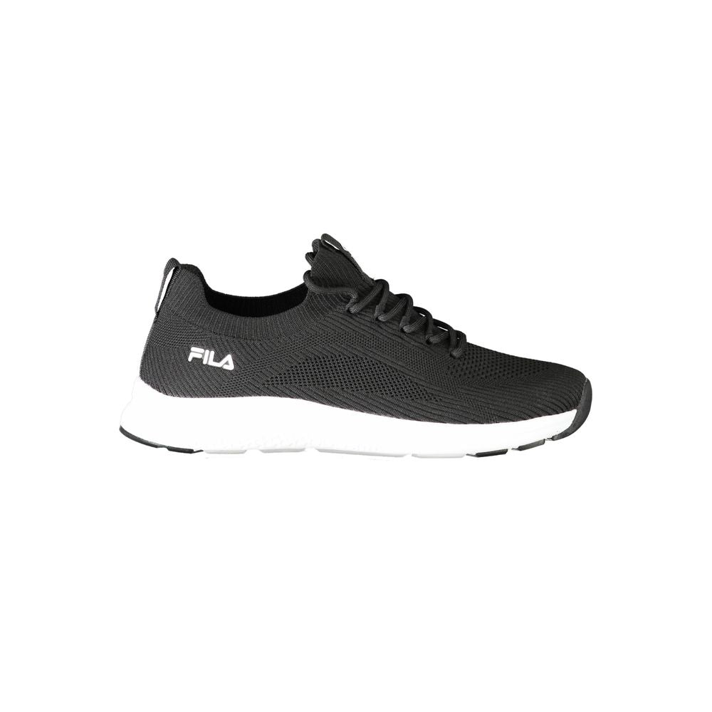 Black Polyester Women Sneaker