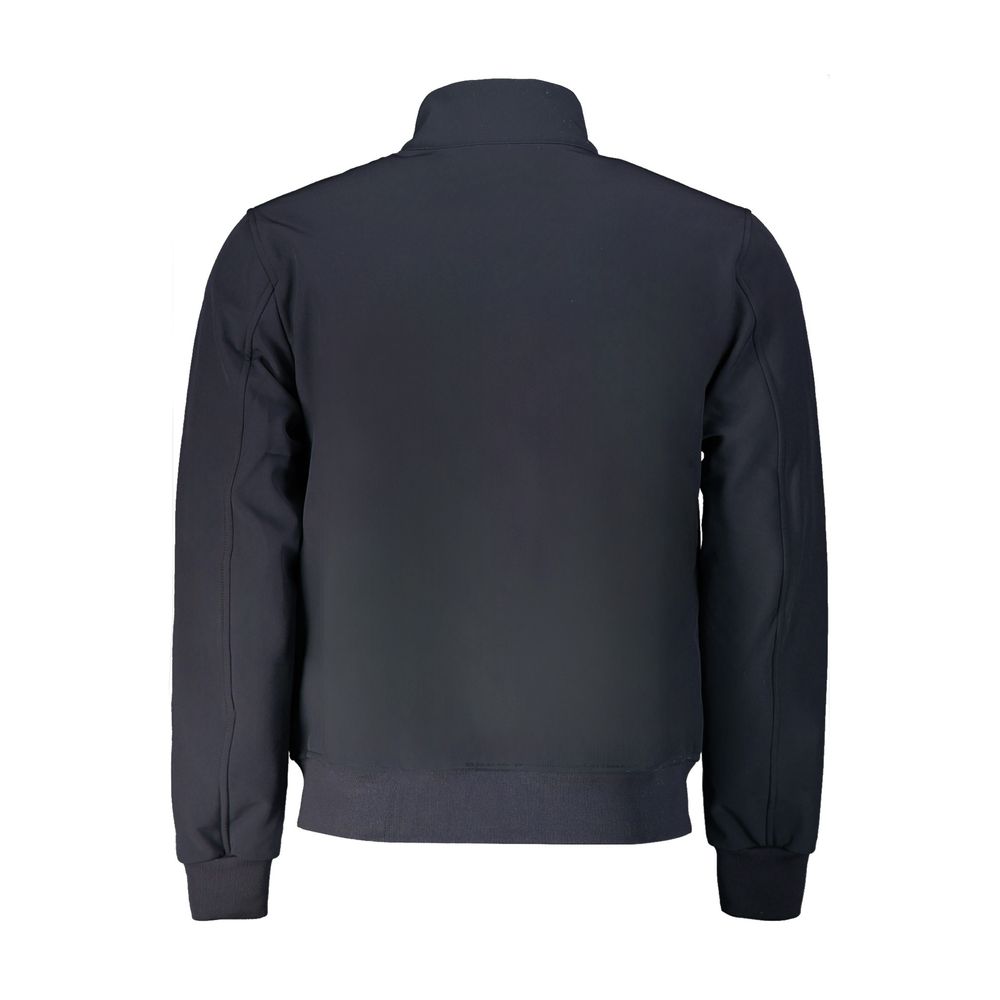 Black Polyester Men Jacket