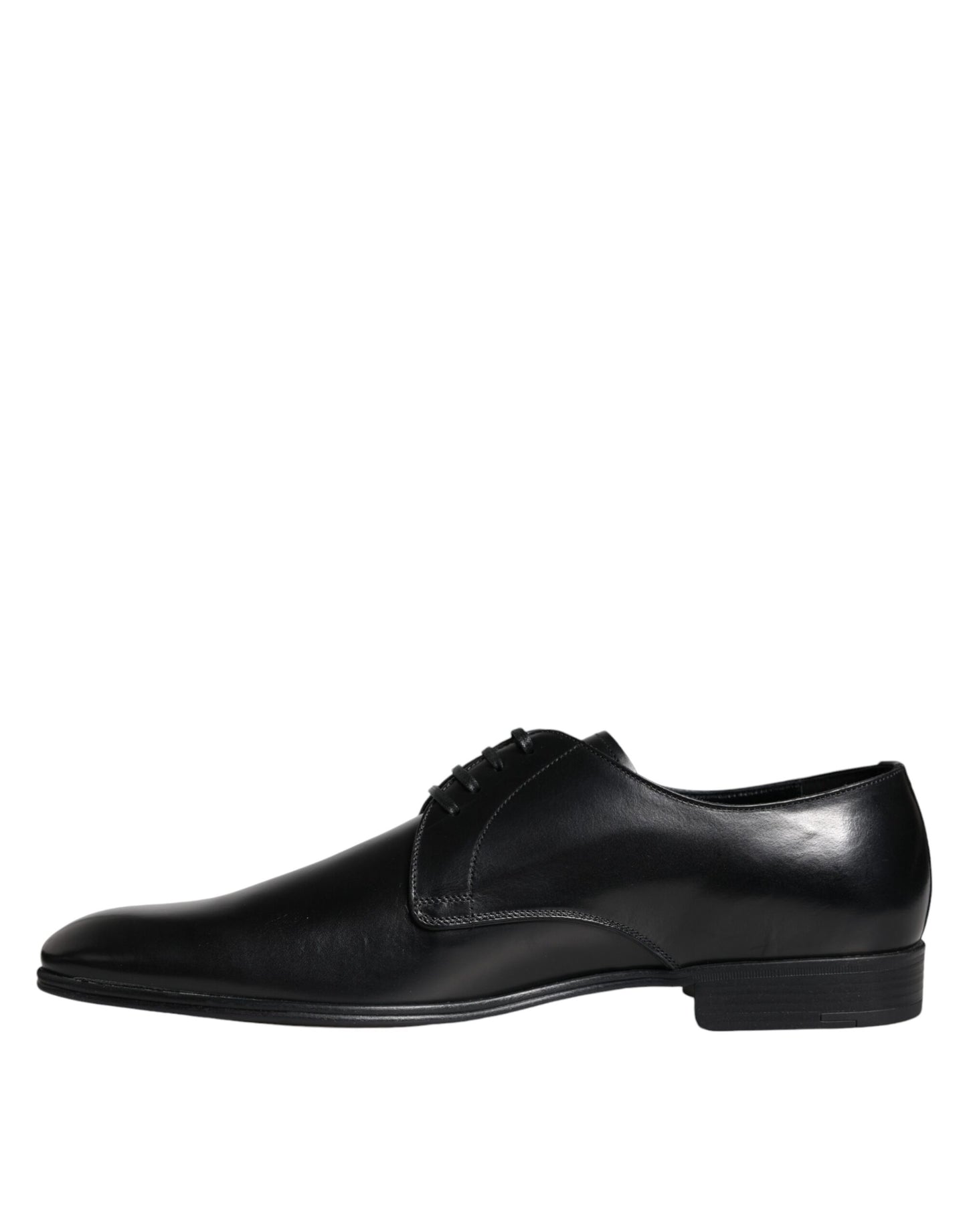 Black Leather Derby Formal Dress Shoes