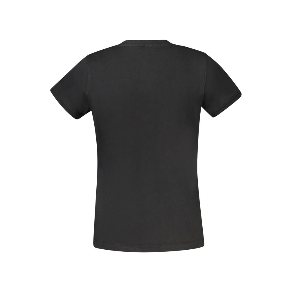 Black Cotton Tops & T-Shirt