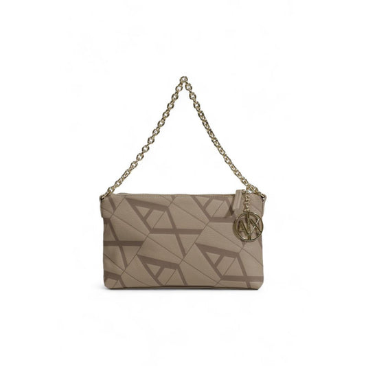 Beige Polyester Handbag