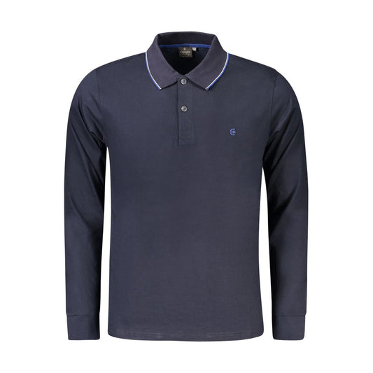 Blue Cotton Polo Shirt