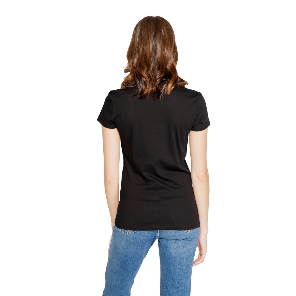 Black Cotton Tops & T-Shirt