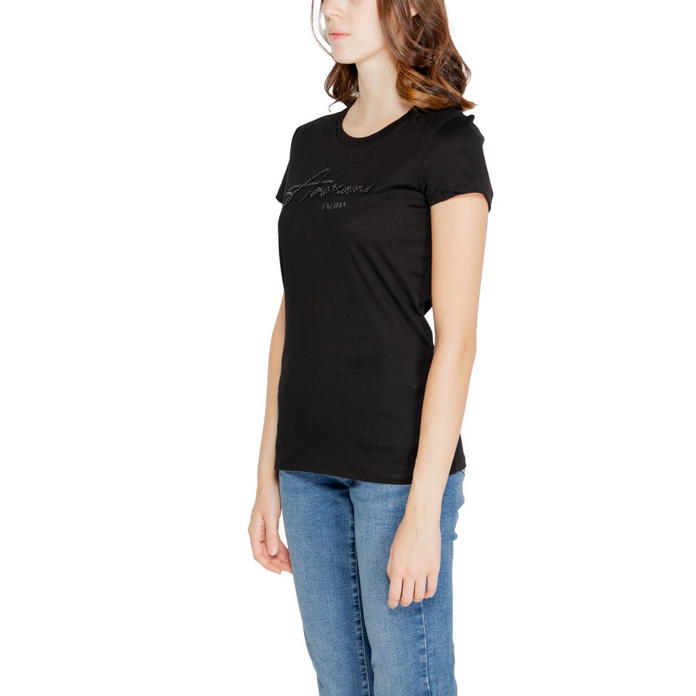 Black Cotton Tops & T-Shirt