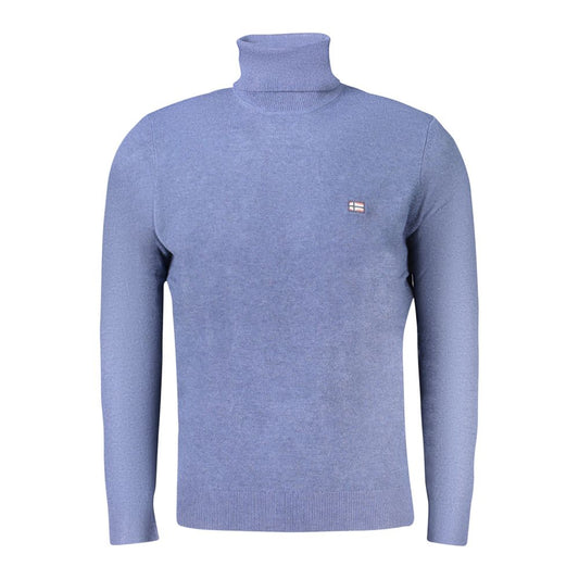 Blue Polyester Sweater