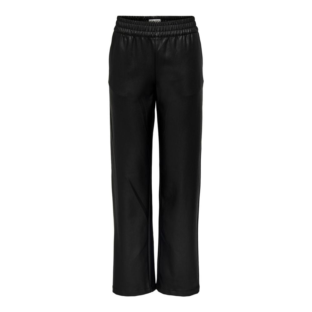 Black Recycled Polyester Jeans & Pant