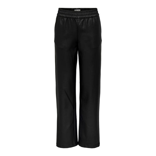 Black Recycled Polyester Jeans & Pant