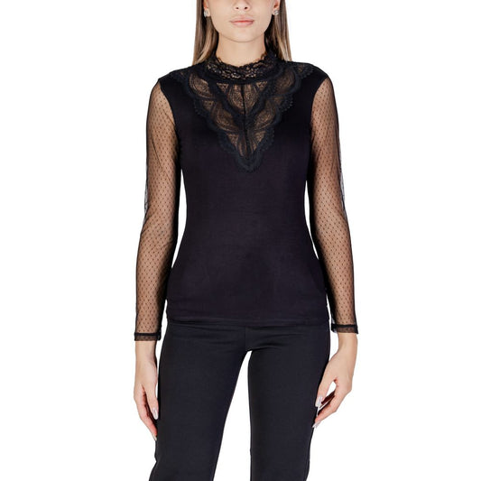 Black Viscose Tops & T-Shirt