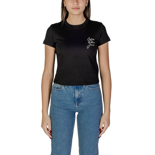 Black Cotton Tops & T-Shirt